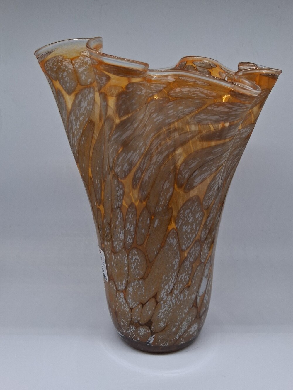 New Home Goods Assymetrical Artistic Decorative 13.5 in. H Glass Vase - Picture 3 of 9